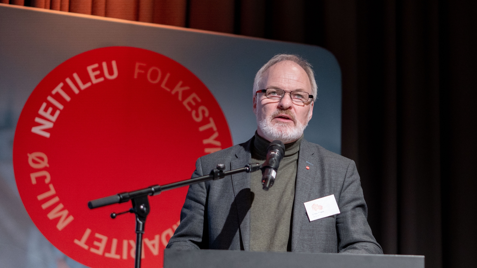 Nei til EU-leder Einar Frogner på landsmøtet i november 2022. 