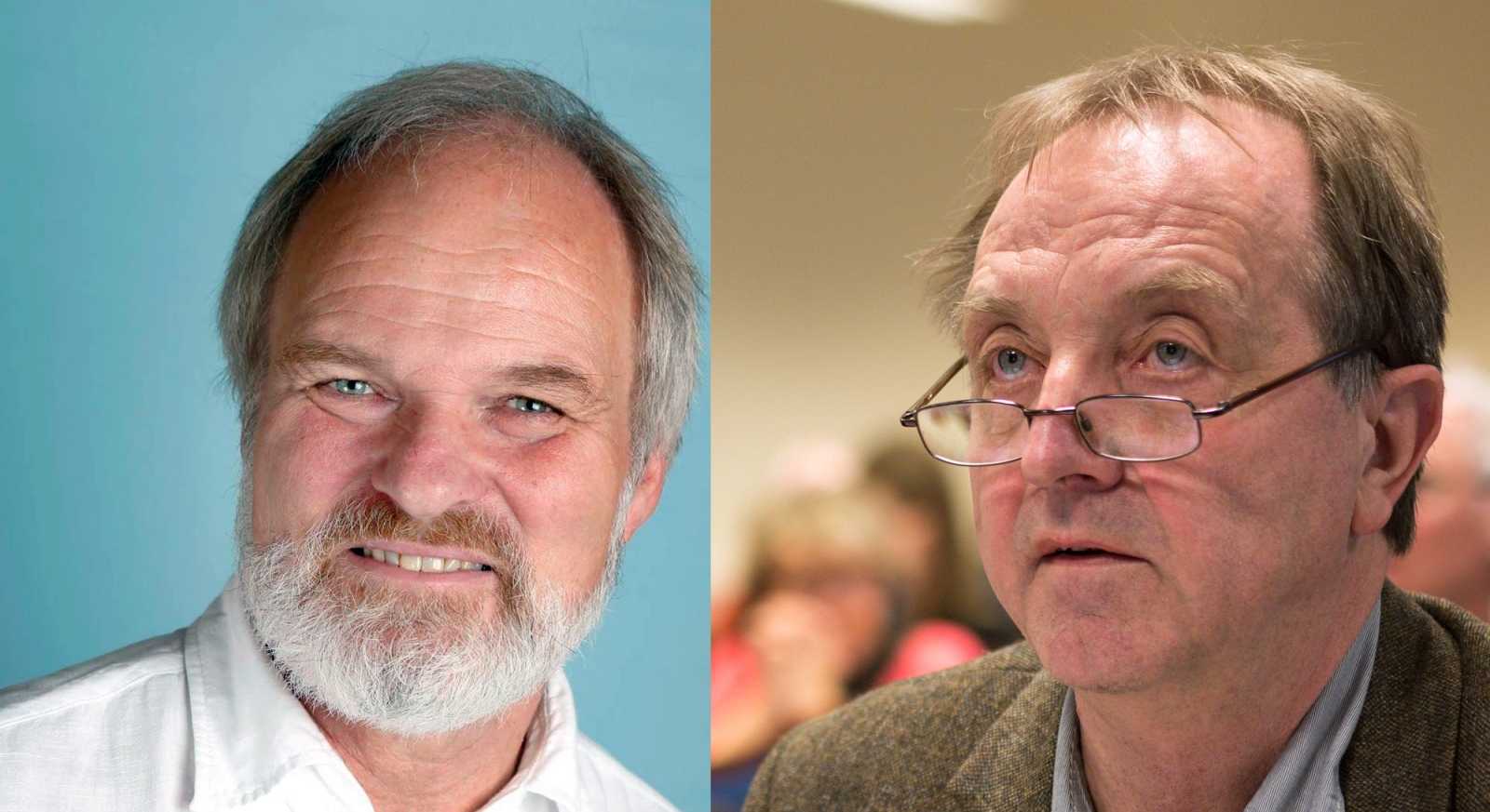 Einar Frogner (t.v.) og Roy Pedersen er lederkandidater i valgkomiteens delte innstilling. 