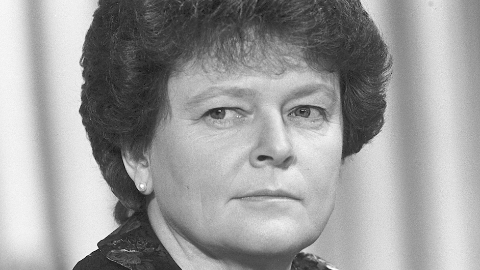 DAVOS/SWITZERLAND, JAN 1989 - Gro Harlem Brundtland, Prime Minister, Norway captured during the Annual Meeting of the World Economic Forum in Davos in 1989.
Copyright <a href="http://www.weforum.org">World Economic Forum</a> (<a href="http://www.weforum.org">http://www.weforum.org</a>) Daværende statsminister Gro Harlem Brundtland fotografert i 1989.