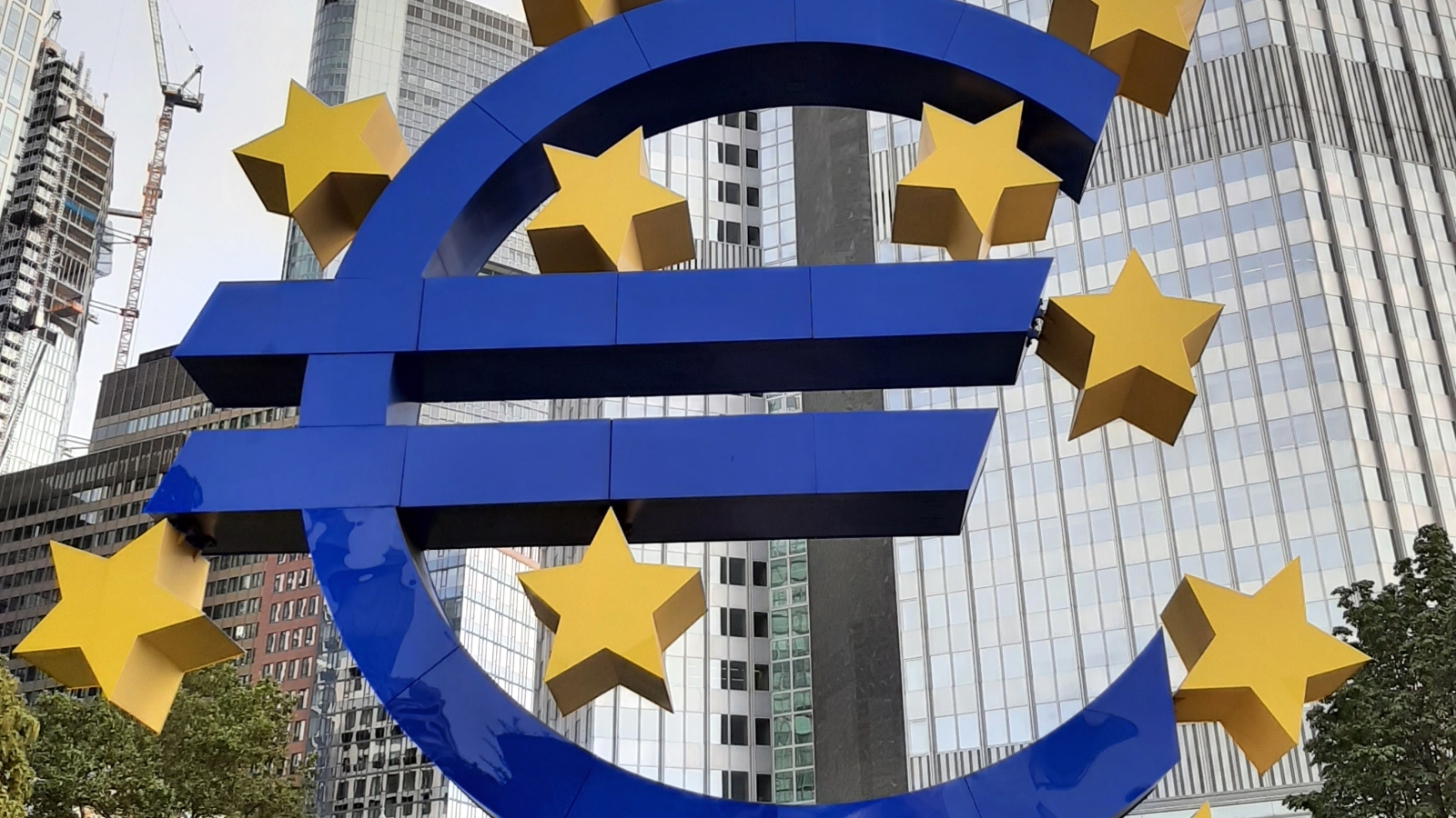 Sentralbanken: EUs sentralbank i Frankfurt styrer den felles pengepolitikken i unionen. 