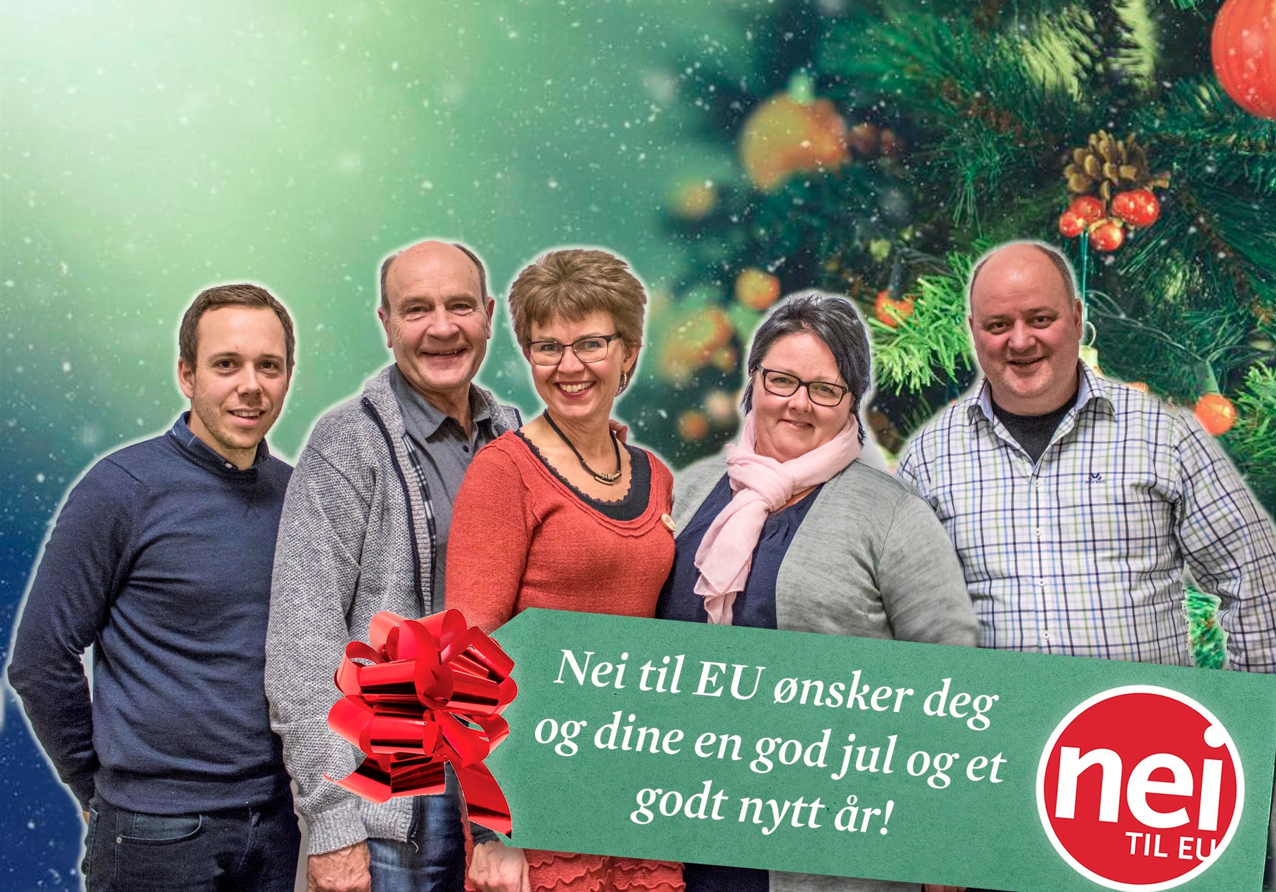 Julekort Nei til EU