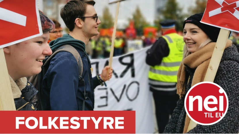 Flygeblad: Fire grunner for nei til EU