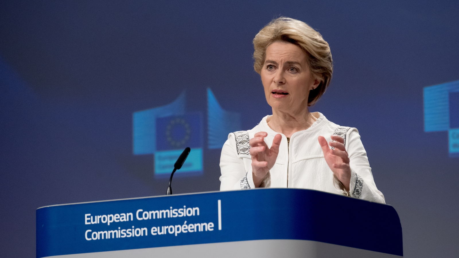 EU-kommisjonens president Ursula von der Leyen har hatt «konferansen om Europas fremtid» som en hovedsak. Den toårige prosessen om EUs utvikling skulle starte i mai, men er nå utsatt på ubestemt tid. (Foto: EU-kommisjonen.)
