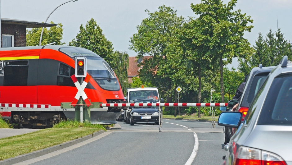 Jernbaneplanovergang.