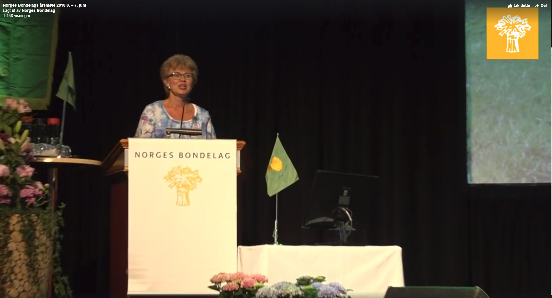 2018-06-06 Kathrine Kleveland hilste Norges Bondelag