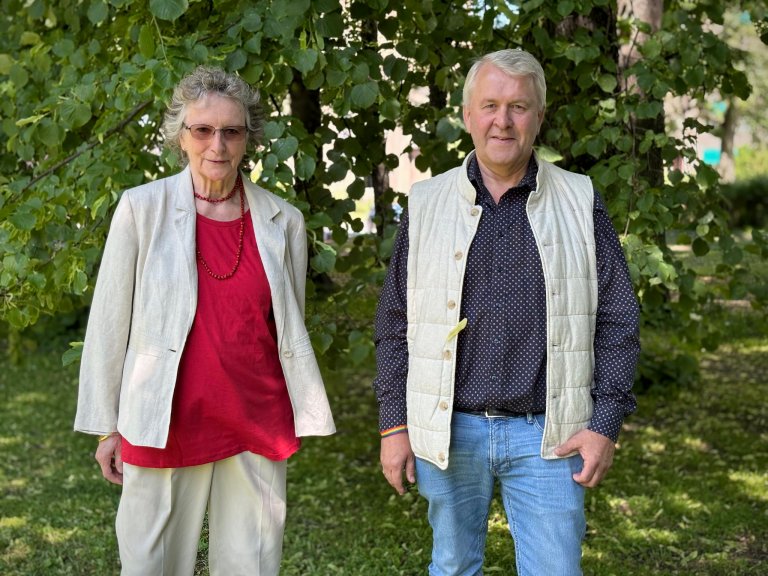 Picture with Lill-Fanny Sæther and Karl-Sverre Holdal