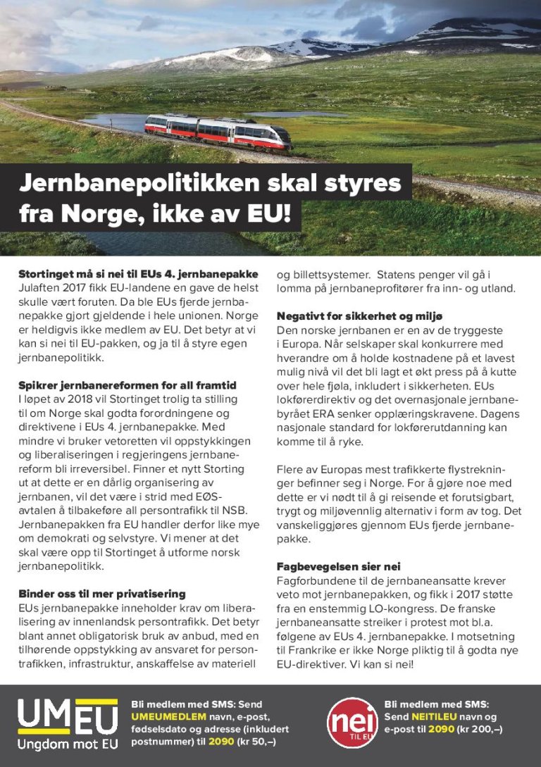 Flygeblad Jernbanepakke 4 2018
