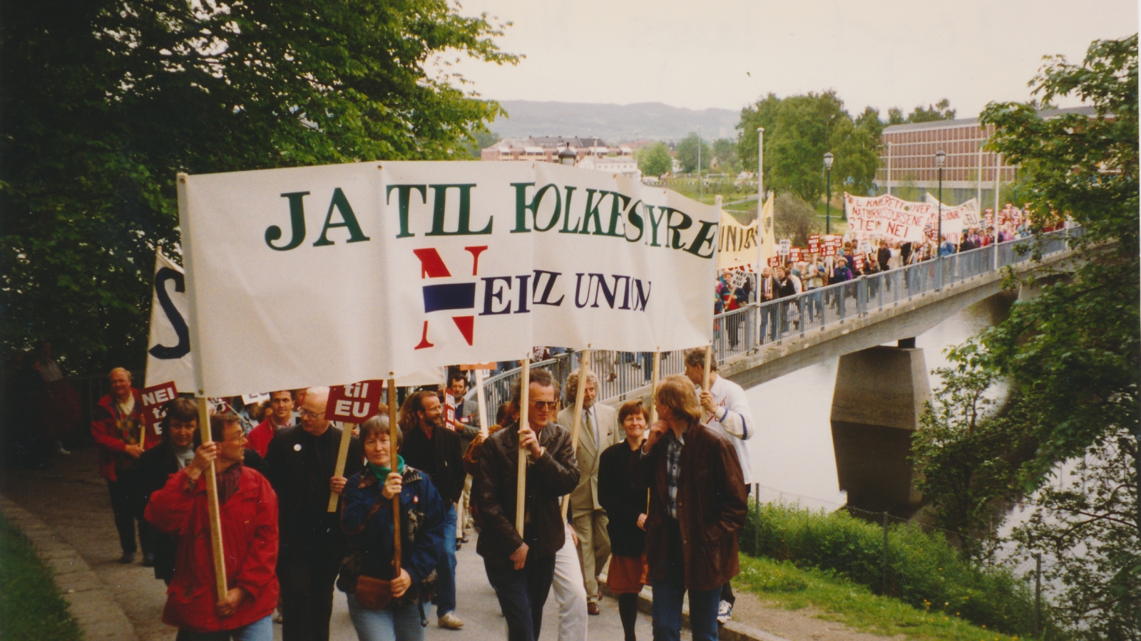 Nei til EUs kampanjestart i Trondheim i juni 1994. 