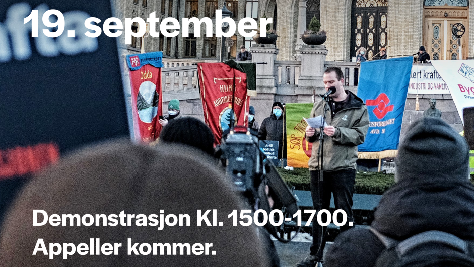 Opprop og demo 19. september Nei til EU