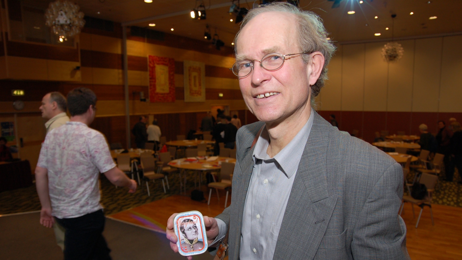 Peter Ørebech fra en Nei til EU-konferanse i Stavanger i 2006.   