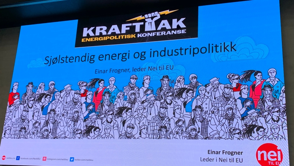 Plansje fra Krafttak-koinferansen i Oslo 14. november 2023.
