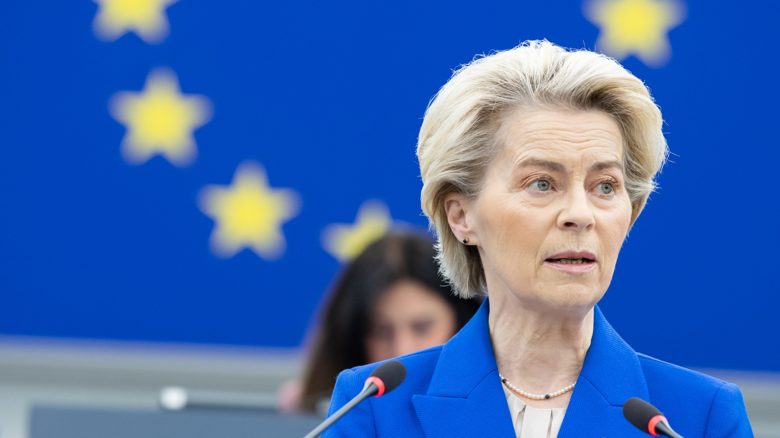 EU-kommisjonspresident Ursula von der Leyen under EU-parlamentets sesjon i Strasbourg i desember 2024. 