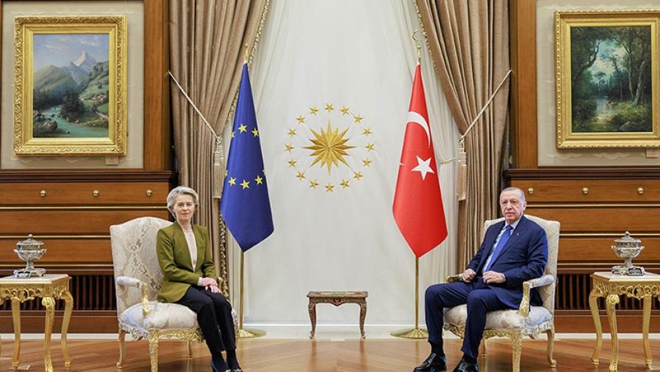 EU-kommisjonens president Ursula von der Leyen møter Tyrkias president Recep Tayyip Erdoğan i Ankara i desember 2024. (Foto: EU-kommisjonen.)