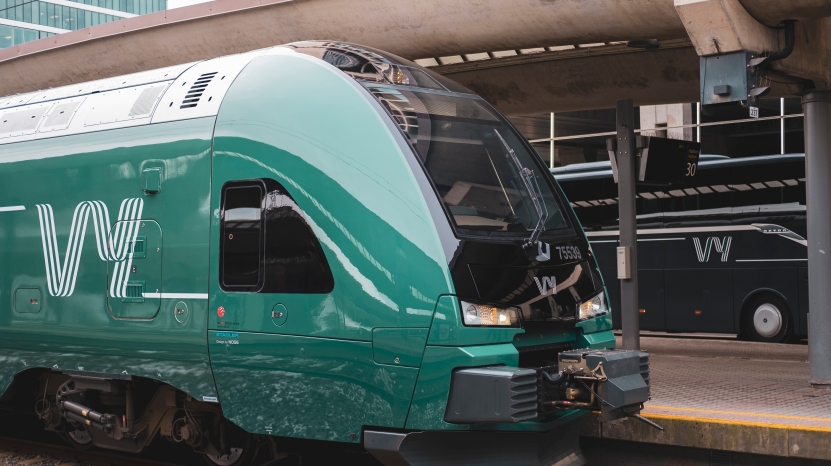 Tommel opp for toget