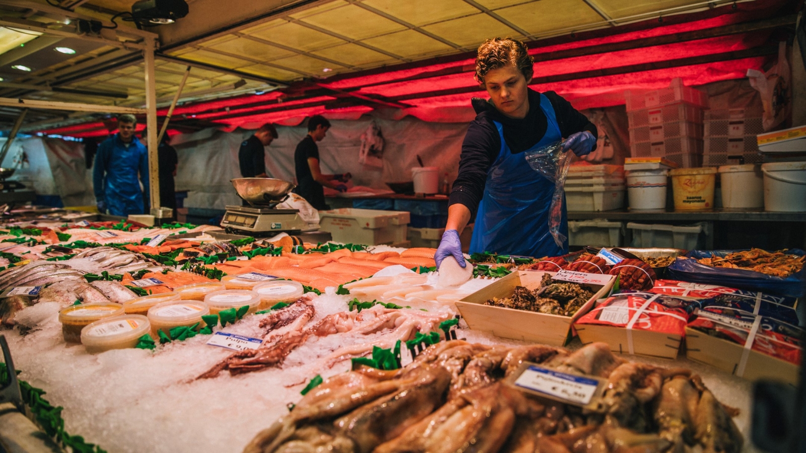 Fiskemarked i Frankrike. Foto: Norges Sjømatråd.