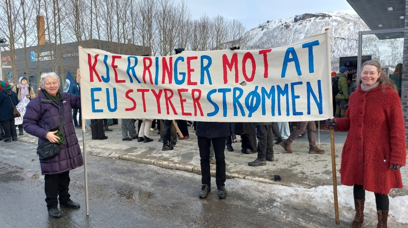 Nei-parole i 8. mars-toget i Tromsø