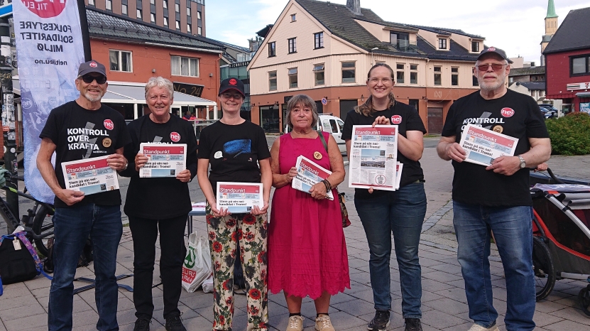 Stand på Strandtorget i Tromsø