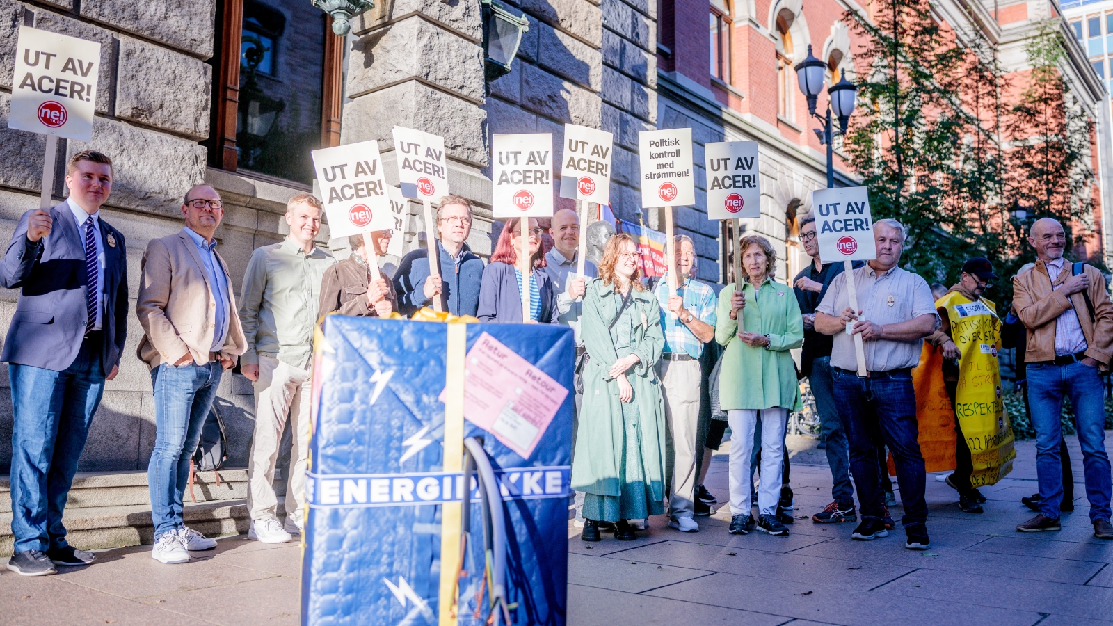 Markering utenfor Høyesterett 5. september 2023. 