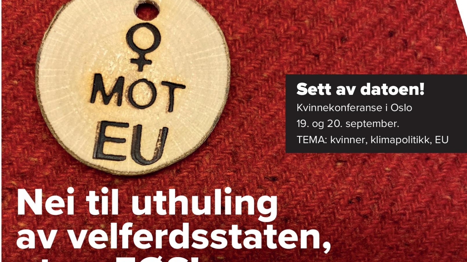 Flygeblad til kvinnedagen 8. mars