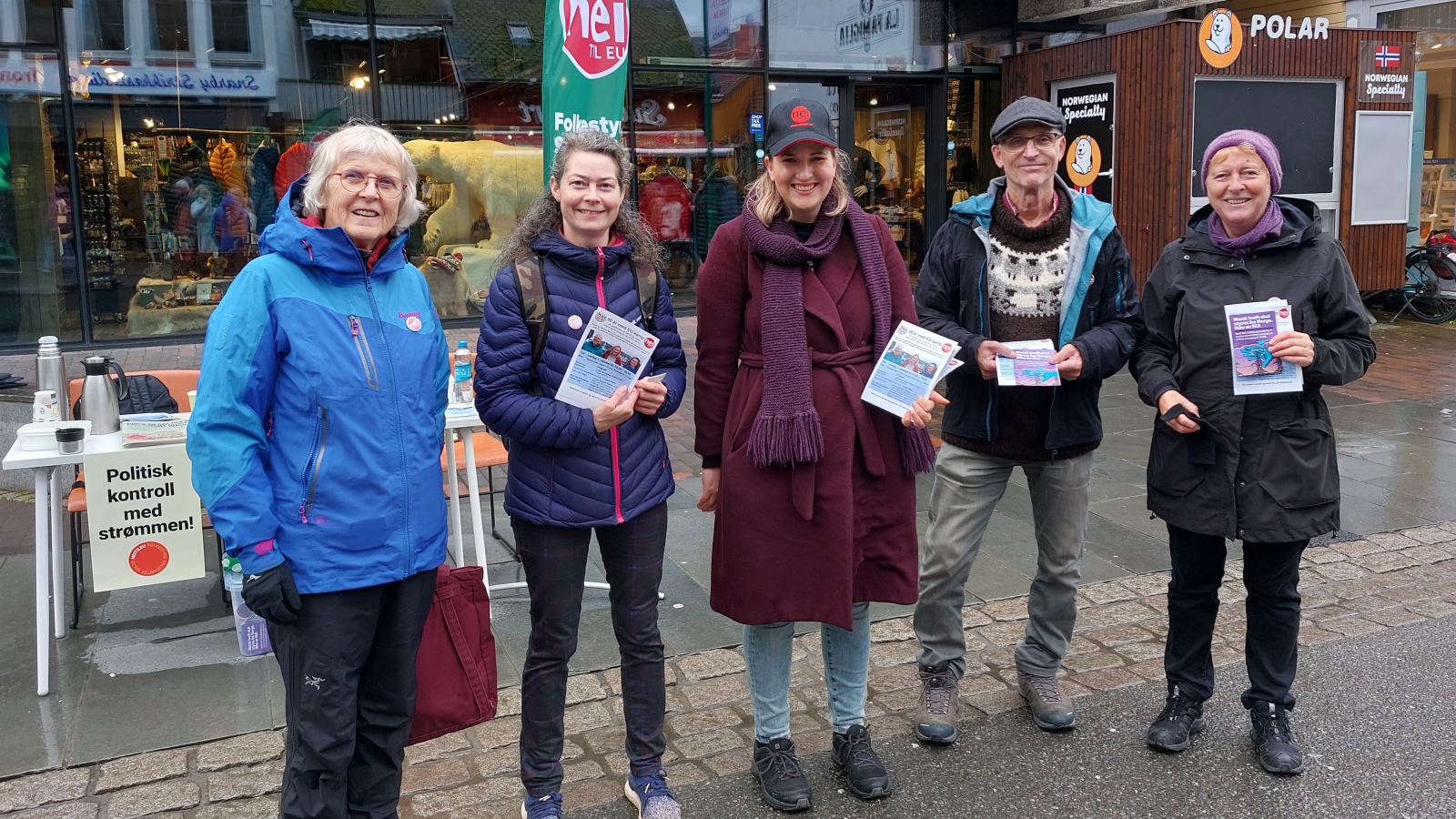 Nei til EU-stand i Tromsø 24. september 2022. 