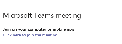 Invitasjon til Teams